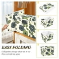 thumbnail image 2 of Yayeee Collapsible Cube Storage Bin with Lid Fabric Closet Decorative Basket with Handles, Navy Flower, 2 of 7
