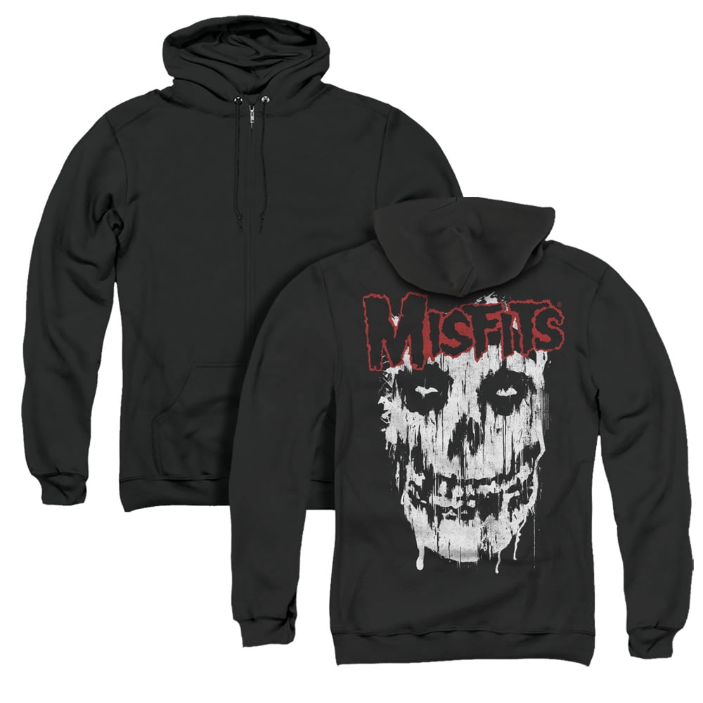 Misfits Splatter (Back Print) Adult Zipper Hoodie Sweatshirt Black -  Walmart.com