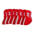 thumbnail image 3 of tredstone 7 Pièces Club de Golf Fer Putter Couvre-Tête Protecteur Ensemble Rouge, 3 of 5