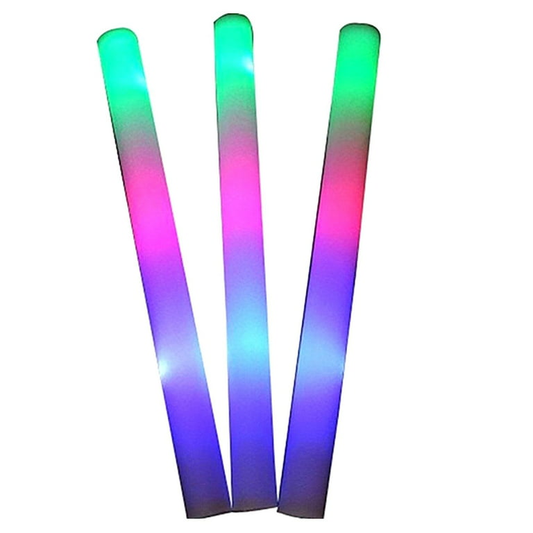 Light Up Foam Sticks LED Wands Batons DJ Party Flashing Glow Sticks Bulk-150  PCS 