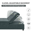 thumbnail image 5 of Sofa Bed Chair, Convertible Sleeper Chair Bed,Adjust Backrest Into a Sofa,Lounger Chair,Single Bed,Modern Chair Bed Sleeper for Adults, 5 of 7