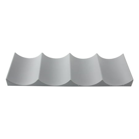 TureClos Wine Bottle Rack Plastic Beverage Storage Holder Anti-Slip Water Bottle Organizer Kitchen Supplies, Dark Gray