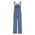 thumbnail image 4 of Frnrwgo Mens Denim Suspender Pants Cargo Overalls Loose Fit Construction Gardening, 4 of 5
