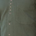 thumbnail image 3 of Celtic Clothing Men's Irish Grandfather Shirt, Button up – Army Green, Large, 3 of 3