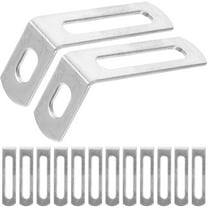 Milisten  20 Pcs Small Shelf Bracket Slotted Angled Brackets Heavy Duty