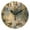 Black, variant on Ducks Swimming in Lake at Sunrise Round Wall Clock Battery Operated Silent Non-Ticking Bedroom Office Kitchen Home School Decor 10"(Gold)