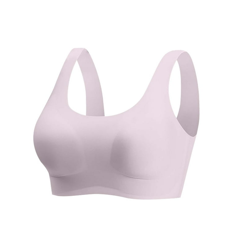 Women's Full Cup Front Button Gathered Breathable Thin Sports Bra Without  Steel Ring Bra Womens Bras Push up Padded at  Women's Clothing store