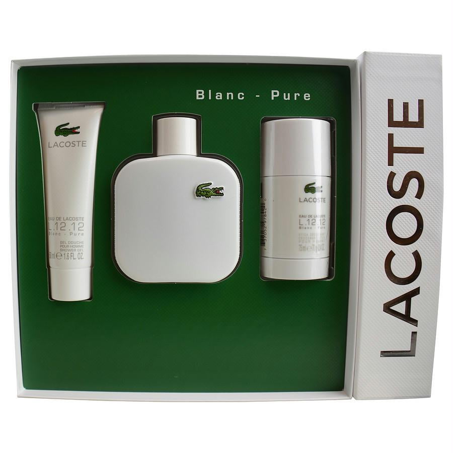 lacoste white cologne gift set