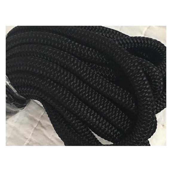 Black Double Braid Nylon Rope 1/2 inch by 50 feet