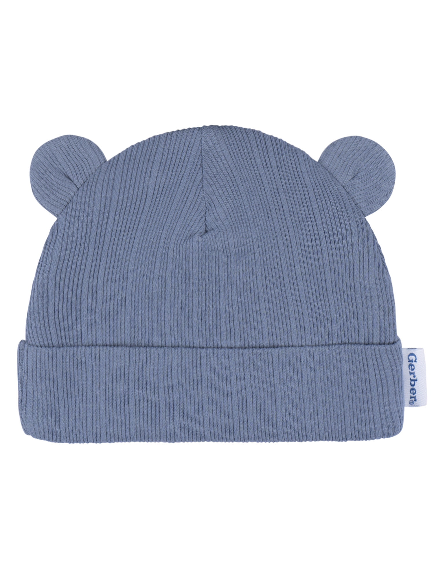 Gerber Baby Neutral 3-Pack Cap With Ears, Sizes Newborn - 0/6 Months