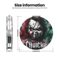 thumbnail image 3 of Qekee Chucky Print Compact Makeup Mirror Folding Mini Pocket Mirror Portable Hand Mirror Double-Sided 2 x 1x Magnification for Woman Girls-Round Shape, 3 of 9
