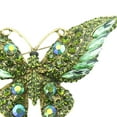thumbnail image 4 of Milageto Butterfly Brooch Creative Shiny Costume Props Suit Pin for Shirts Tuxedo Hat Green, 4 of 8