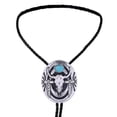 thumbnail image 5 of Bull Western Bolo Tie Accesorios de disfraz de cuero Western Cowboy Elegante Negro jinwen Corbata Bolo Occidental, 5 of 5