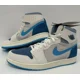 thumbnail image 5 of Ni - ke Ni - ke Men's Air Jordan 1 High Zoom CMFT 2 Shoes Size 10.5 Blue Grey Sail, 5 of 5