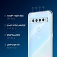thumbnail image 4 of Refurbished - Like New TCL 10L, Unlocked Android Smartphone, 256GB+6GB RAM, 6.53" FHD Cell Phone, 48MP Quad Rear Camera, 16MP Front Camera, 4000mAh , Arctic White, 4 of 7
