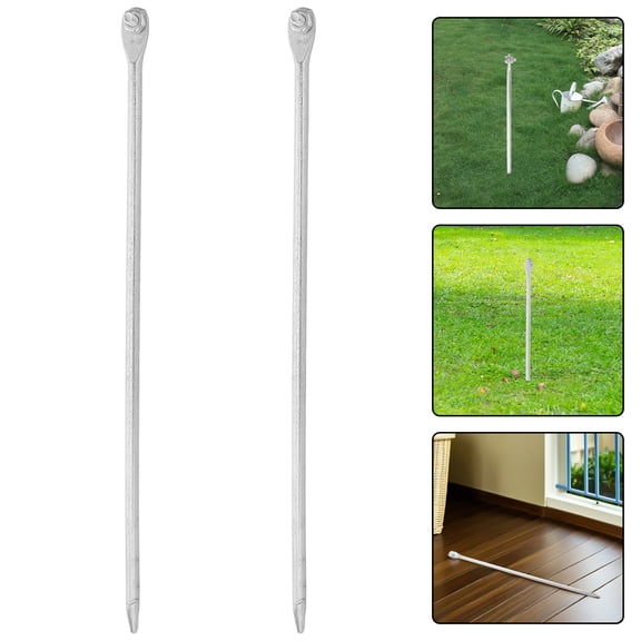 OULII 2-Pack Galvanized Steel Ground Rod Kit for Electrical Wiring and , Outdoor Use