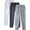 White, variant on Mens Sweatpants with Zipper Pockets and Drawstring, 3 Pack Active Tech Joggers for Men