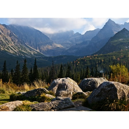 - Canvas Print The Stones Rocks The High Tatras Boulders Mountains Stretched Canvas 10 x 14
