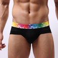 thumbnail image 3 of Bigersell Cotton Panties Clearance Postpartum Underwear Bikini Panty Style P-485 Polyester Cheeky Panties Ladies Thong Underwear Briefs High Waist Women's Panties Black XL, 3 of 3