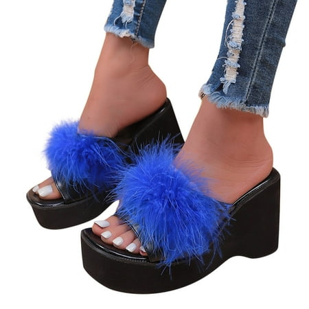 

fvwitlyh Platform Sandals for Women Women s Diver Webbing Platform Flip-Flop