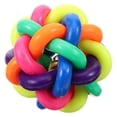 thumbnail image 3 of Colorful Ball Dog Toy For Training Indoor Play With Squeaky Sound And Teeth Cleaning 7.5Cm 1Pcs, 3 of 5