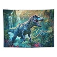 thumbnail image 5 of JRXY Dinosaur Tapestry for Boys Room Decor, Wild Anicient Animals Wall Tapestry, Nature Forest Fairytales Dinosaur Tapestry Wall Hanging for Bedroom Living Room Dorm Room Painting, 5 of 6