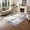Blue, variant on Eclife Washable Vintage Area Rug, Soft Non-Slip Low Pile Carpet with Retro Pattern for Living Room, Bedroom, Dining Room or Office