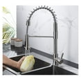 thumbnail image 3 of Matte Black Kitchen Faucet Deck Mounted Mixer Tap 360 Degree Rotation Stream Sprayer Nozzle Kitchen Sink Hot Cold Taps ,bar Laundry RV Farmhouse, 3 of 7