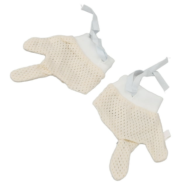 Baby Mesh Hand Gloves Drawstring Scratch Free Unisex Infants Newborns Boys Girls