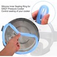 thumbnail image 4 of uxcell 2 Pcs Silicone Sealing Ring for Pressure Pot 5/6QT, Pressure Pot Inner Gasket Seal Rings Pressure Cooker Replacement Parts, White, 4 of 6