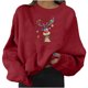 thumbnail image 1 of Sudaderas Recortadas de Navidad Para Mujer Moda Casual Manga Larga Impreso Ladies Tops Odeerbi ODB209152, 1 of 9