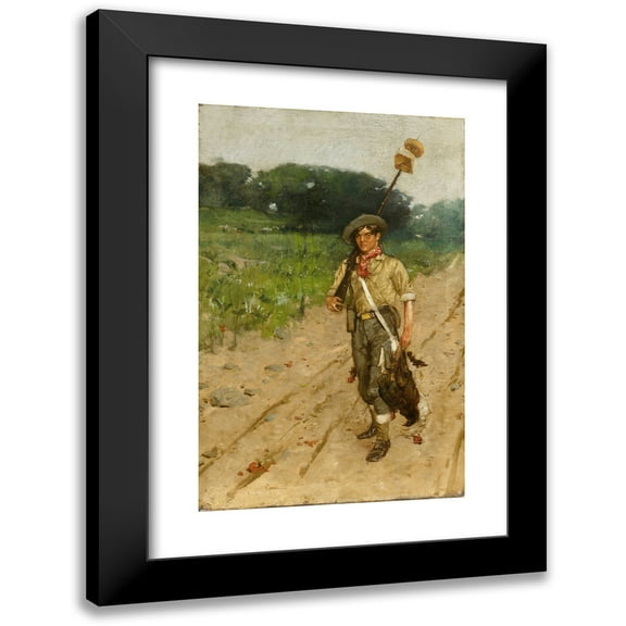 William Gilbert Gaul 11x14 Black Modern Framed Museum Art Print Titled - The Forager (About 1907)
