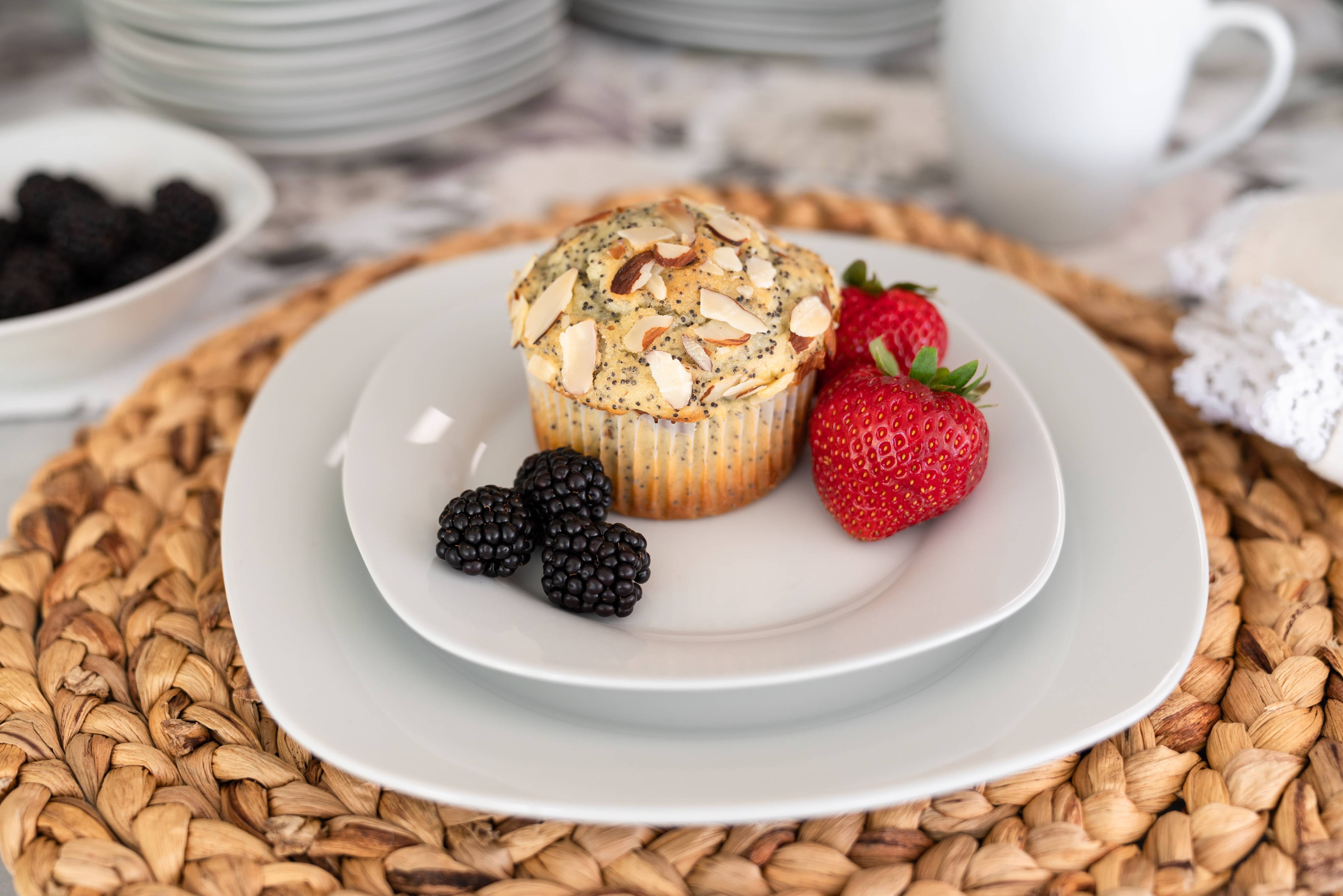 10 Strawberry Street 7.5" Catering Square Ceramic Salad Plate, Set of 12, White