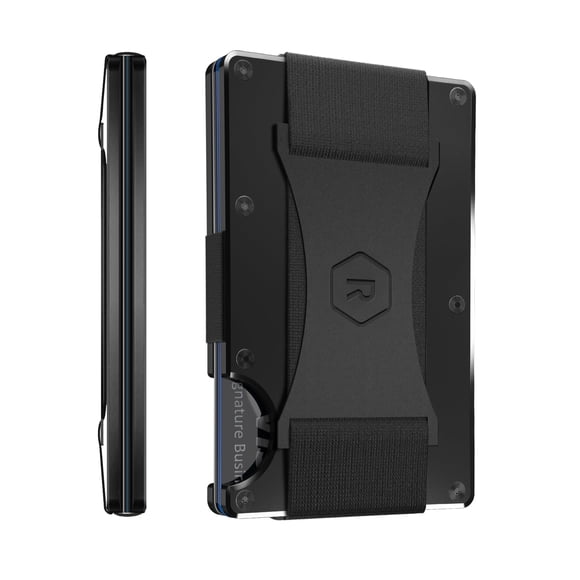 Cartera The Ridge Slim, minimalista, con protección RFID, negra