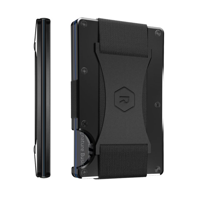 Cartera The Ridge Slim, minimalista, con protección RFID, negra