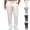 A05-Khaki, variant on ZORYEVY Fall Mens Pants Casual Straight Leg Cotton Lounge Trousers for Men Elastic Waist Breathable Solid Drawstring with Pockets Pants