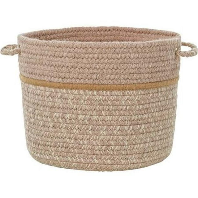 Rhody Rug CC58B014X010S 14 x 10 in. Casual Comfort Sesame Banded Basket