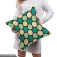 thumbnail image 4 of Abstract Sofa Upholstery Fabric by the Yard, Geometrically Aligned Repetitive Retro Motif, Decorative Fabric for DIY and Home Accents, Jade Green Pale Green by Ambesonne, 4 of 4
