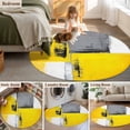 thumbnail image 6 of Oil Painting Yellow Grey Round Area Rug 3 FT, Small Kitchen Bathroom Mat, Abstract Modern Street Grunge Art Washable Indoor Outdoor Throw Runner Carpet Doormat for Table Shower Sofa Entryway, 6 of 9