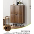 thumbnail image 6 of Smart FENDEE Shoe Cabinet with 2 Flip Drawers Slim Shoe Storage Cabinet, Entryway, Walnut, 23.6 in, 6 of 7