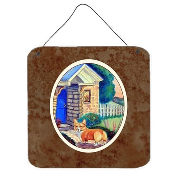 Corgi at the Cottage Wall or Door Hanging Prints