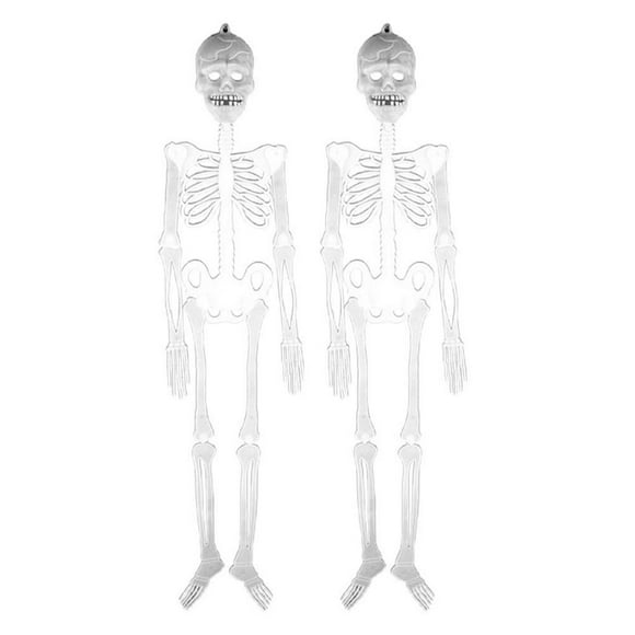 Scary Halloween Props Luminous 2Pcs Skeleton Halloween Party Home Outdoor Yard Garden Decoration