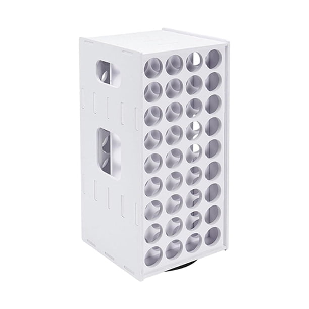 Soporte organizador de almacenamiento de pintura artesanal, 72 agujeros, rotación de 360 grados, soporte de escritorio Vertical ligero portátil para