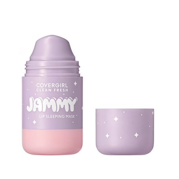 COVERGIRL Clean Fresh Jammy Lip Sleeping Mask, 10 Whipped Lavender, 0.24 oz