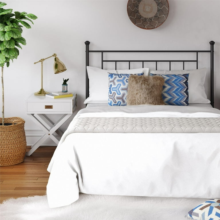 Mainstays upholstered 2024 metal headboard