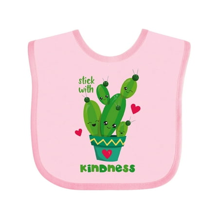 

Inktastic Cactus Kindness Gift Baby Boy or Baby Girl Bib