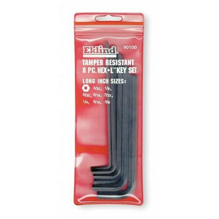 EKLIND 90100 8 Piece SAE L-Shape Hex Key Set, 90100