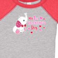 thumbnail image 4 of Inktastic My 1st Valentine's Day with Elephant Girls Baby Bodysuit, 4 of 5