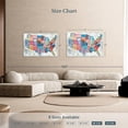 thumbnail image 3 of Elephant Stock Colored States Usa Map Wall Art - Horizontal Canvas Wall Art - Living Room Wall Decor - Map Canvas - Beige And Gray Decor - 51" x 34", 3 of 4