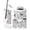 Color 1, variant on Bathroom Accessory Set 6 Piece Soft Watercolor Effect Trash can, Toothbrush Holder, Toothbrush Cup, Soap Dispenser, Soap Dish, Toilet Brush Holder